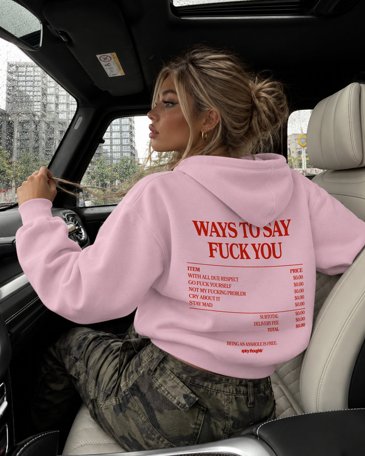 Oversized Hoodie - Ways To Say Fuck You