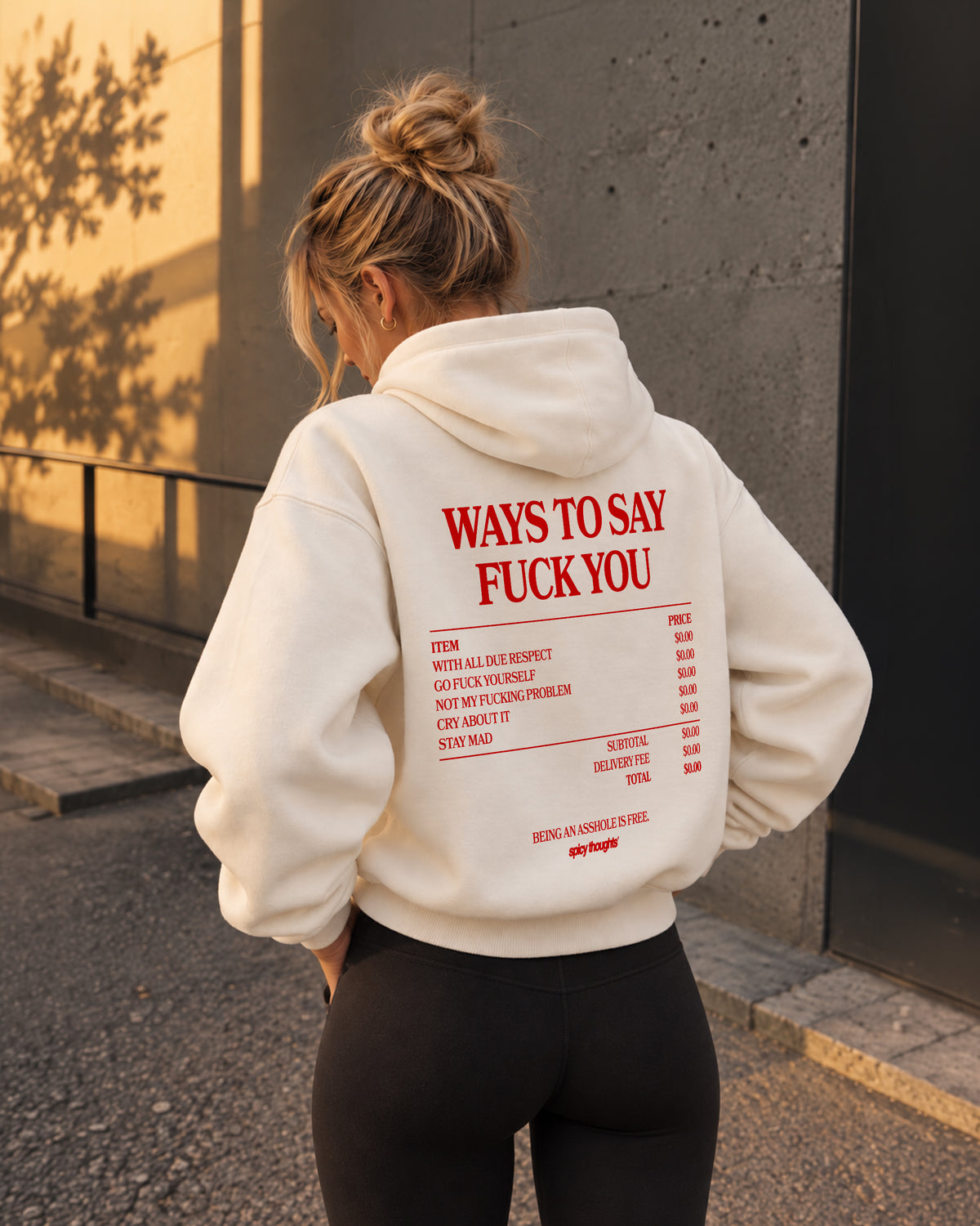 Oversized Hoodie - Ways To Say Fuck You