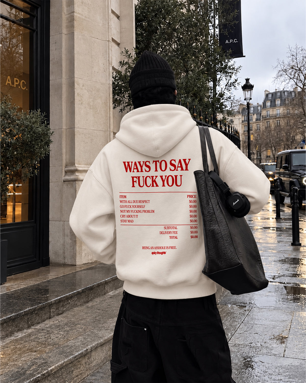Oversized Hoodie - Ways To Say Fuck You