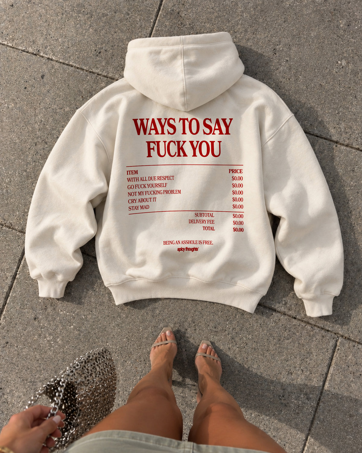 Oversized Hoodie - Ways To Say Fuck You