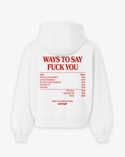 Oversized Hoodie - Ways To Say Fuck You
