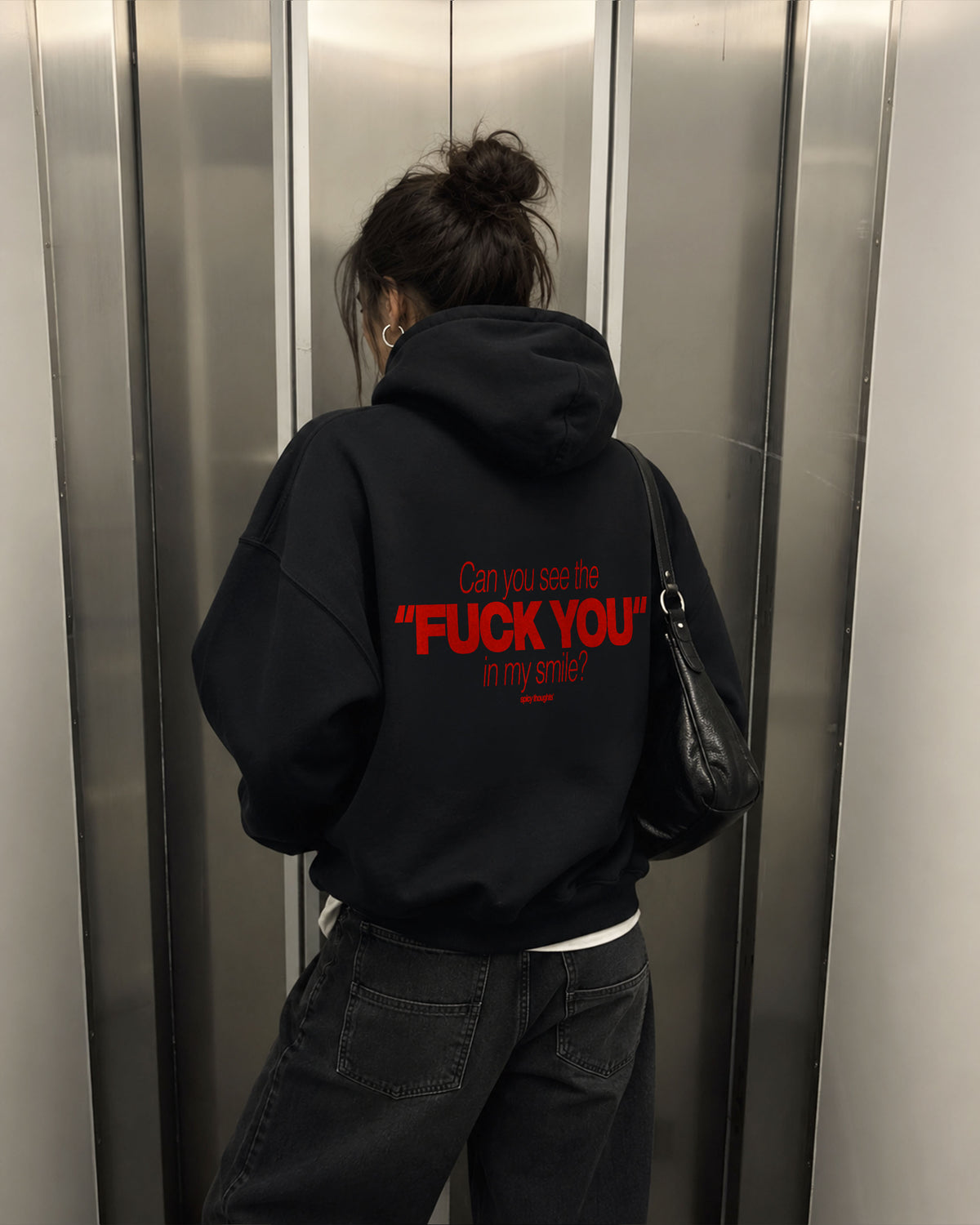 Oversized Hoodie - Can You See The Fuck You In My Smile