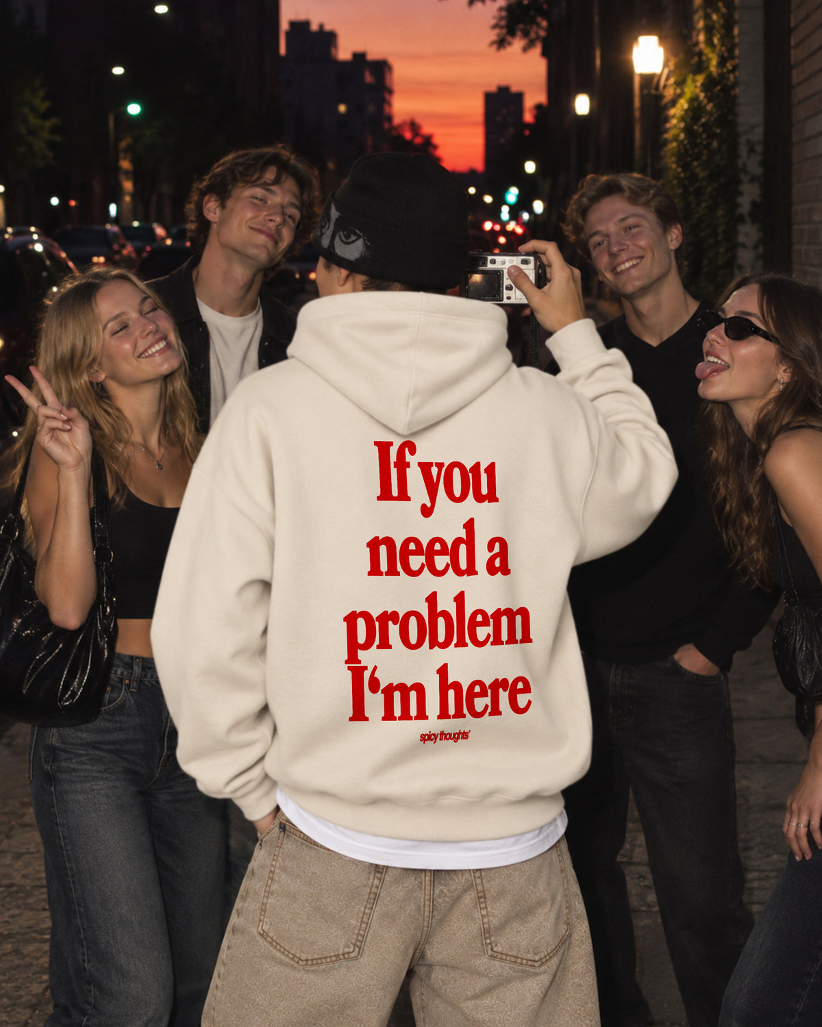 Oversized Hoodie - If you need a problem, I’m here