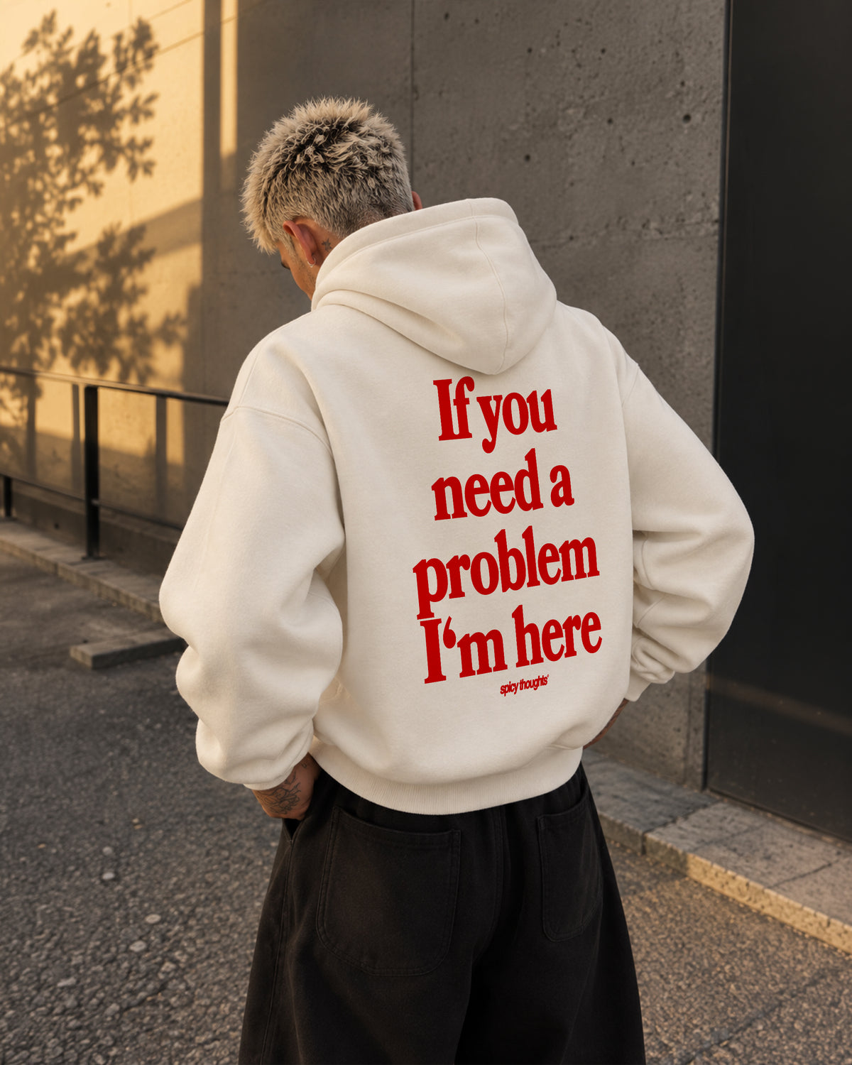 Oversized Hoodie - If you need a problem, I’m here