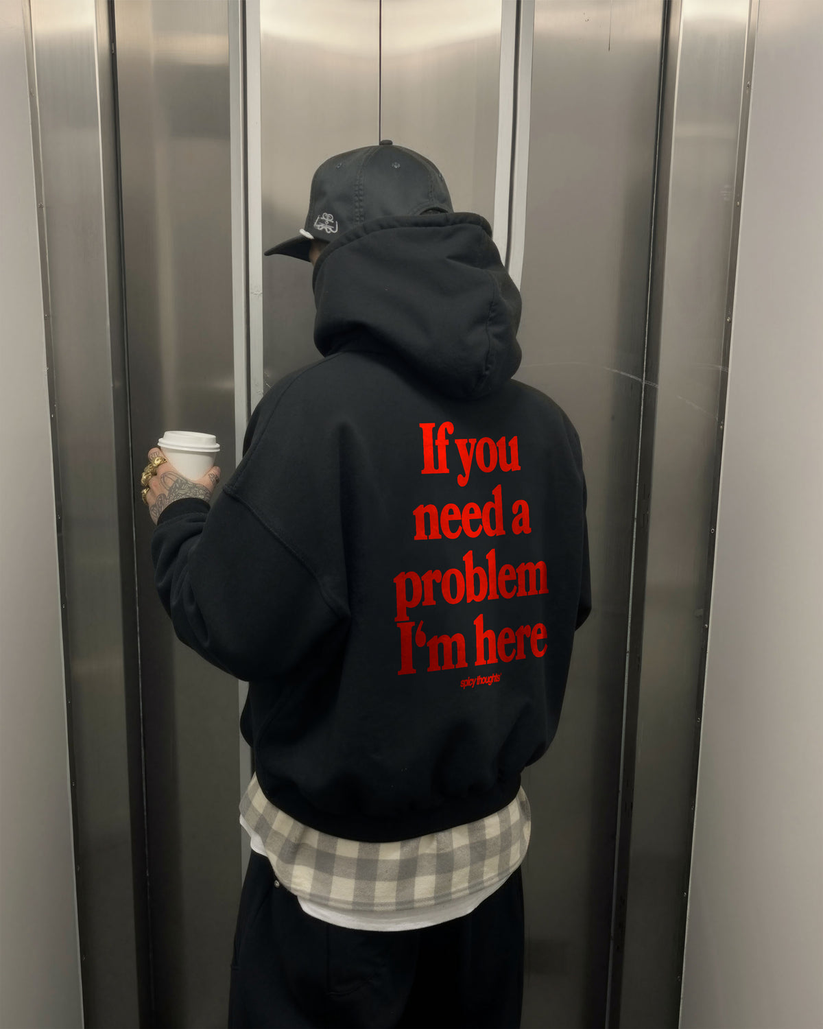 Oversized Hoodie - If you need a problem, I’m here