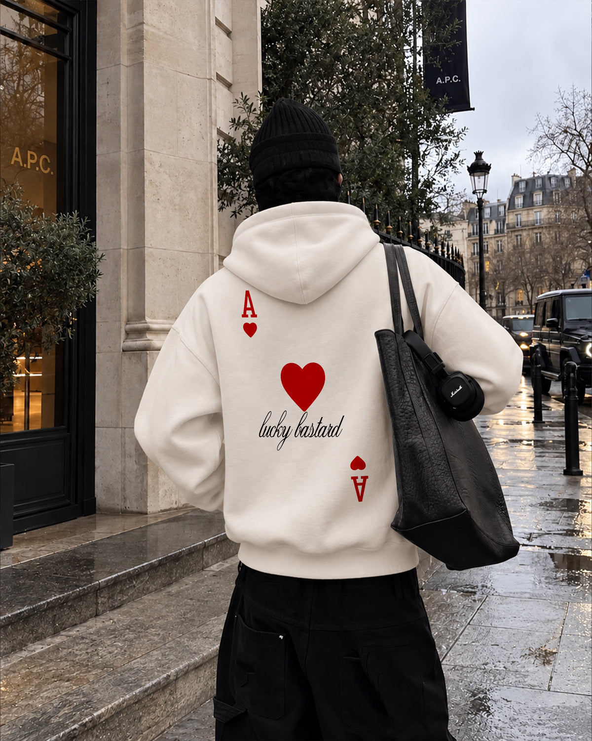 Oversized Hoodie - Lucky Bastard