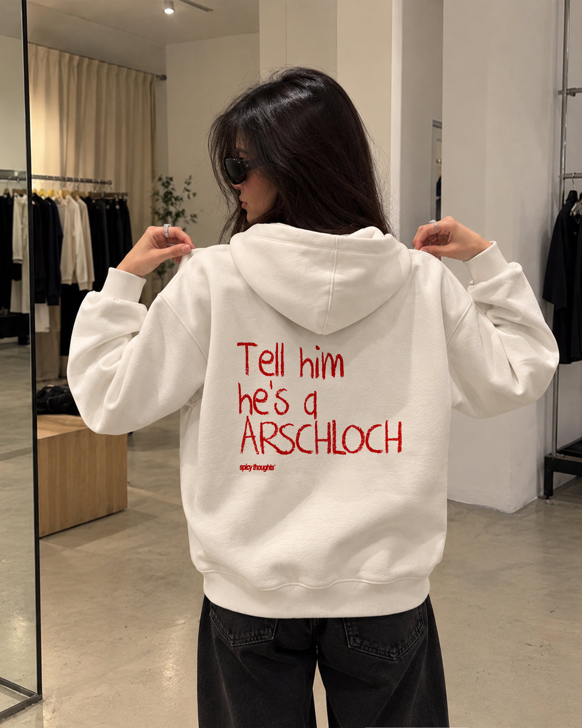 Oversized Hoodie - Tell him he’s an Arschloch