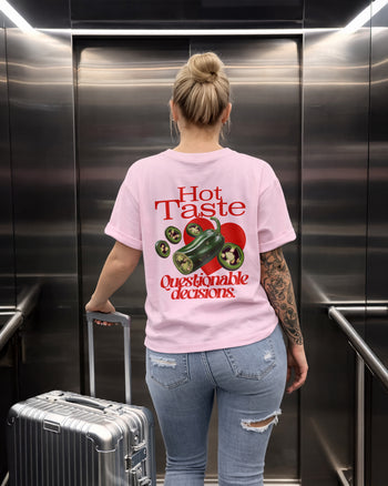 Heavy Oversized Tee - Hot Taste, Questionable Decisions