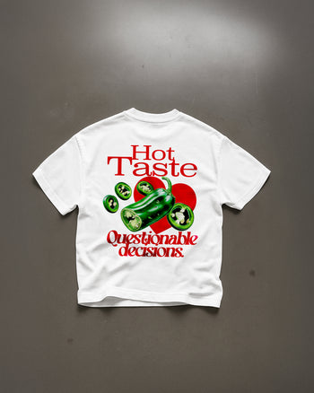 Heavy Oversized Tee - Hot Taste, Questionable Decisions