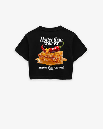 Oversize Cropped Tee - Hotter Than Your Ex