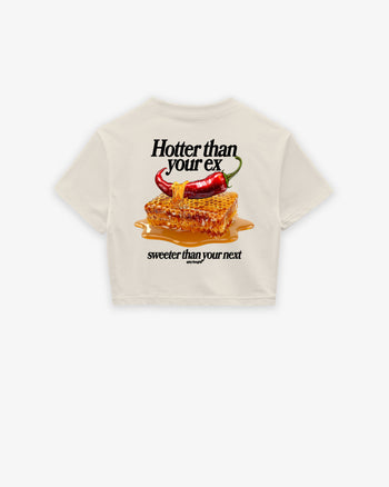 Oversize Cropped Tee - Hotter Than Your Ex