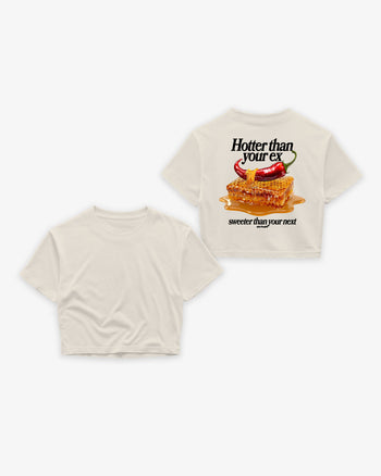 Oversize Cropped Tee - Hotter Than Your Ex