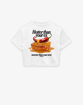Oversize Cropped Tee - Hotter Than Your Ex