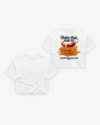 Oversize Cropped Tee - Hotter Than Your Ex