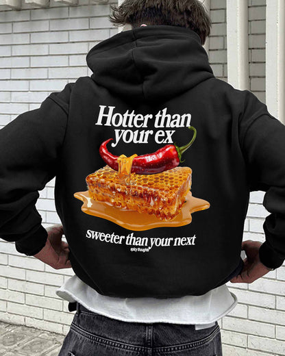 Oversized Hoodie Black - Hotter than your Ex