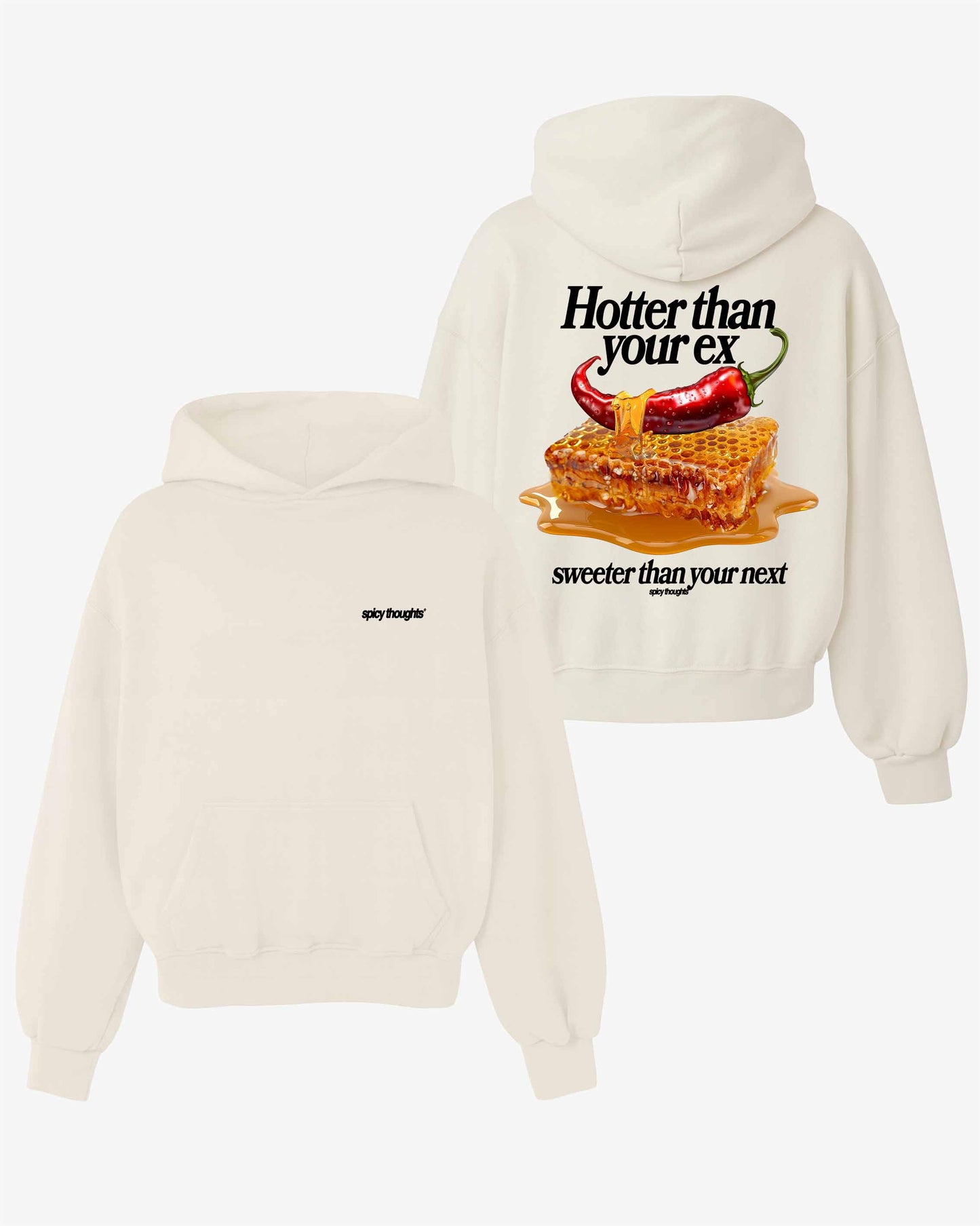 Oversized Hoodie Black - Hotter than your Ex