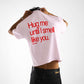 Heavy Oversized Tee - Hug Me Until I Smell Like You