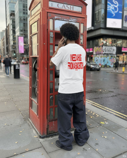 Heavy Oversized Tee - I Need a Hug From a Bad Bitch