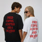 Heavy Oversized Tee - I Need Coffee, a Tattoo and a Vacation