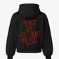 Oversized Hoodie - I’m Not Shy, I Just Don’t Like You Handwritten
