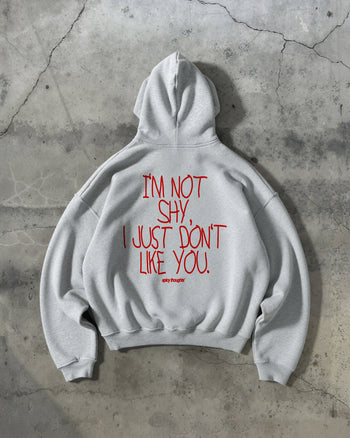 Oversized Hoodie - I’m Not Shy, I Just Don’t Like You Handwritten