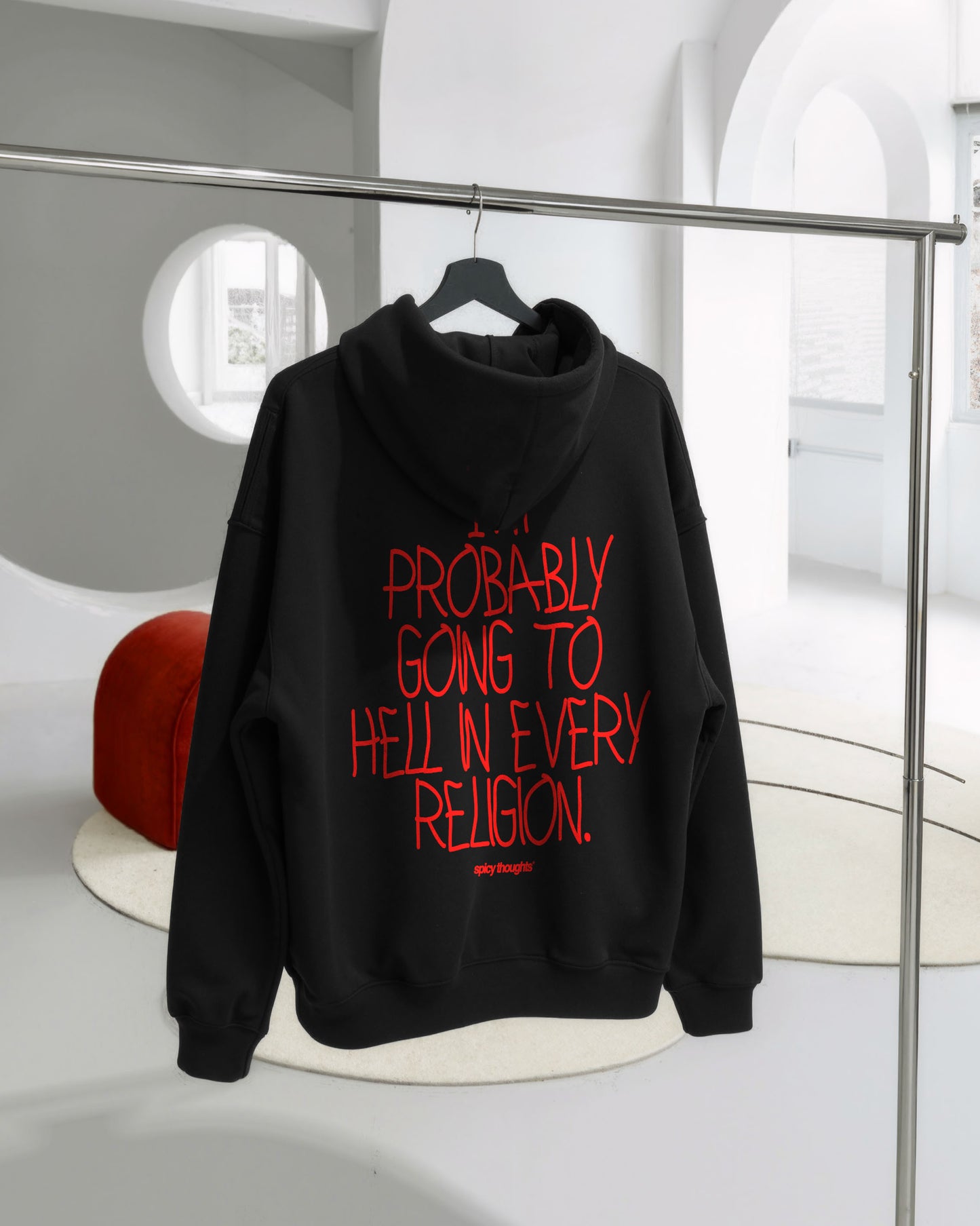 Oversized Hoodie - Going to Hell in Every Religion