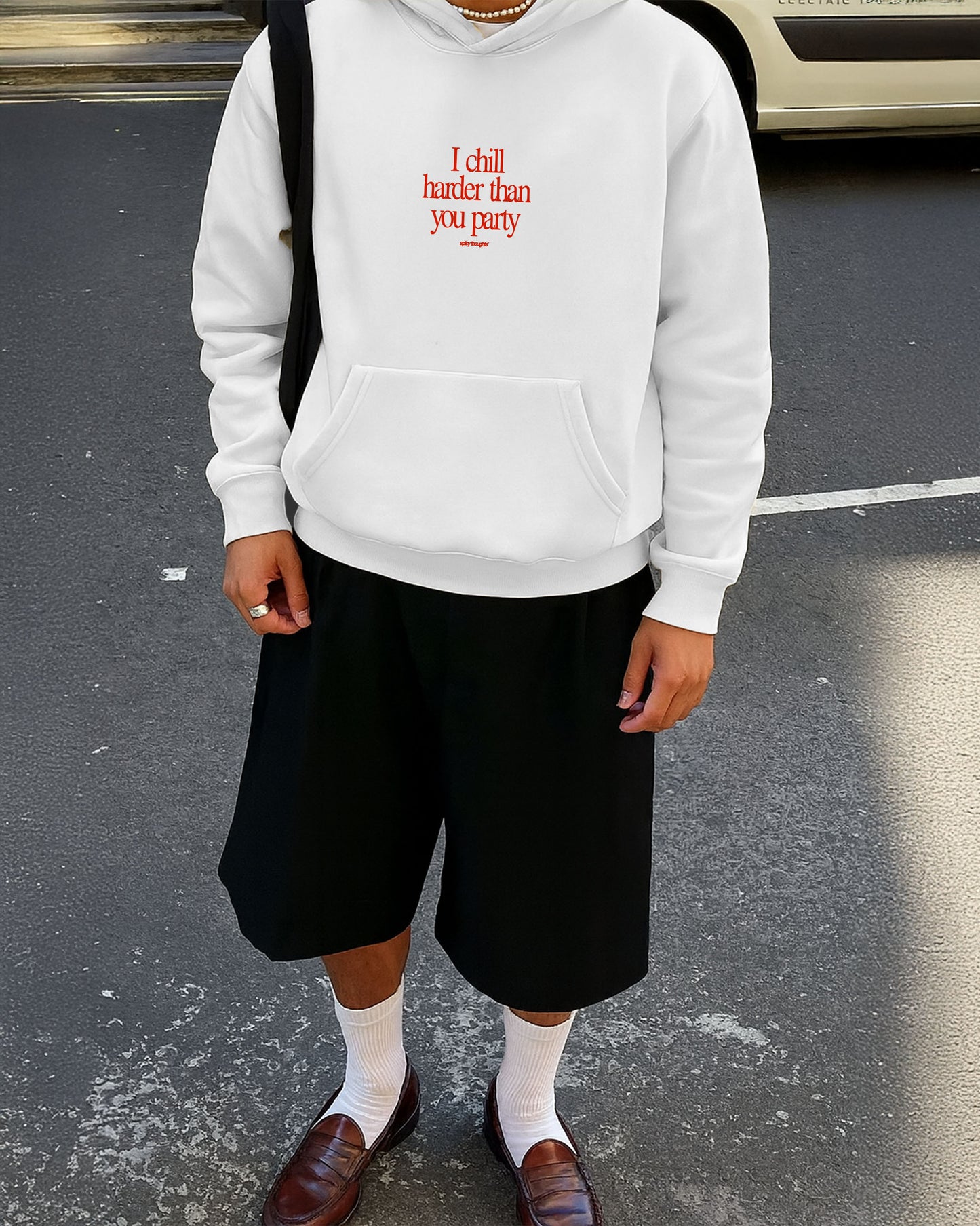 Oversized Hoodie - I Chill Harder Than You Party