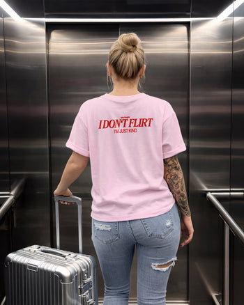 Heavy Oversized Tee - I Don’t Flirt – I’m Just Kind