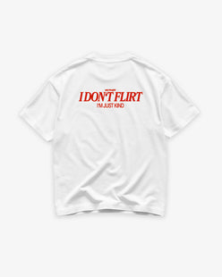Heavy Oversized Tee - I Don’t Flirt – I’m Just Kind