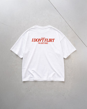 Heavy Oversized Tee - I Don’t Flirt – I’m Just Kind