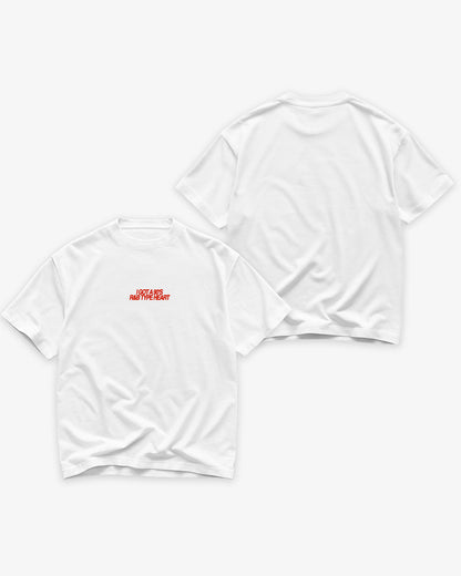 Heavy Oversized Tee - 90’s R&B Type Heart