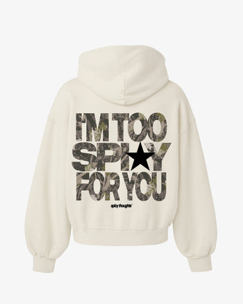 Oversized Hoodie Black - I’m Too Spicy For You