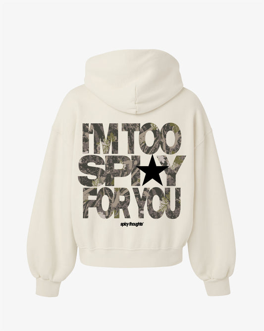 Oversized Hoodie Black - I’m Too Spicy For You