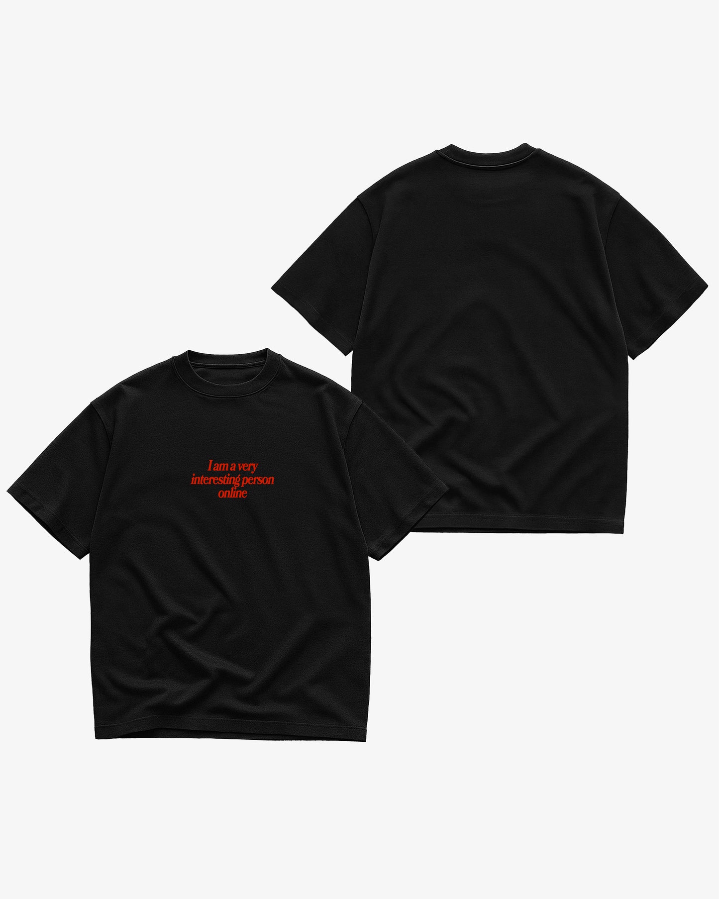 Heavy Oversized Tee - Interesting Person Online