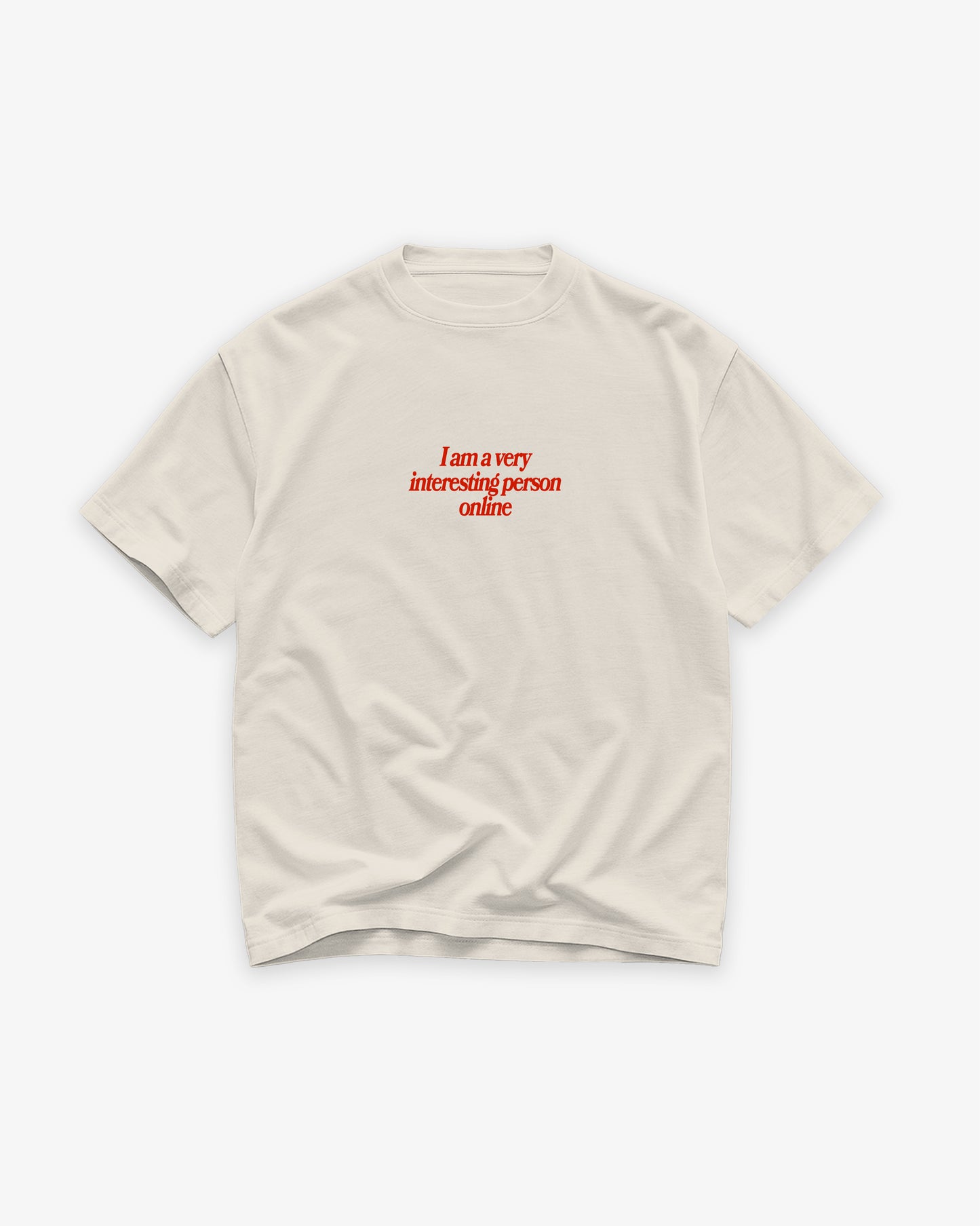 Heavy Oversized Tee - Interesting Person Online