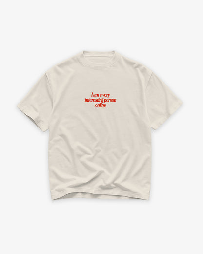 Heavy Oversized Tee - Interesting Person Online