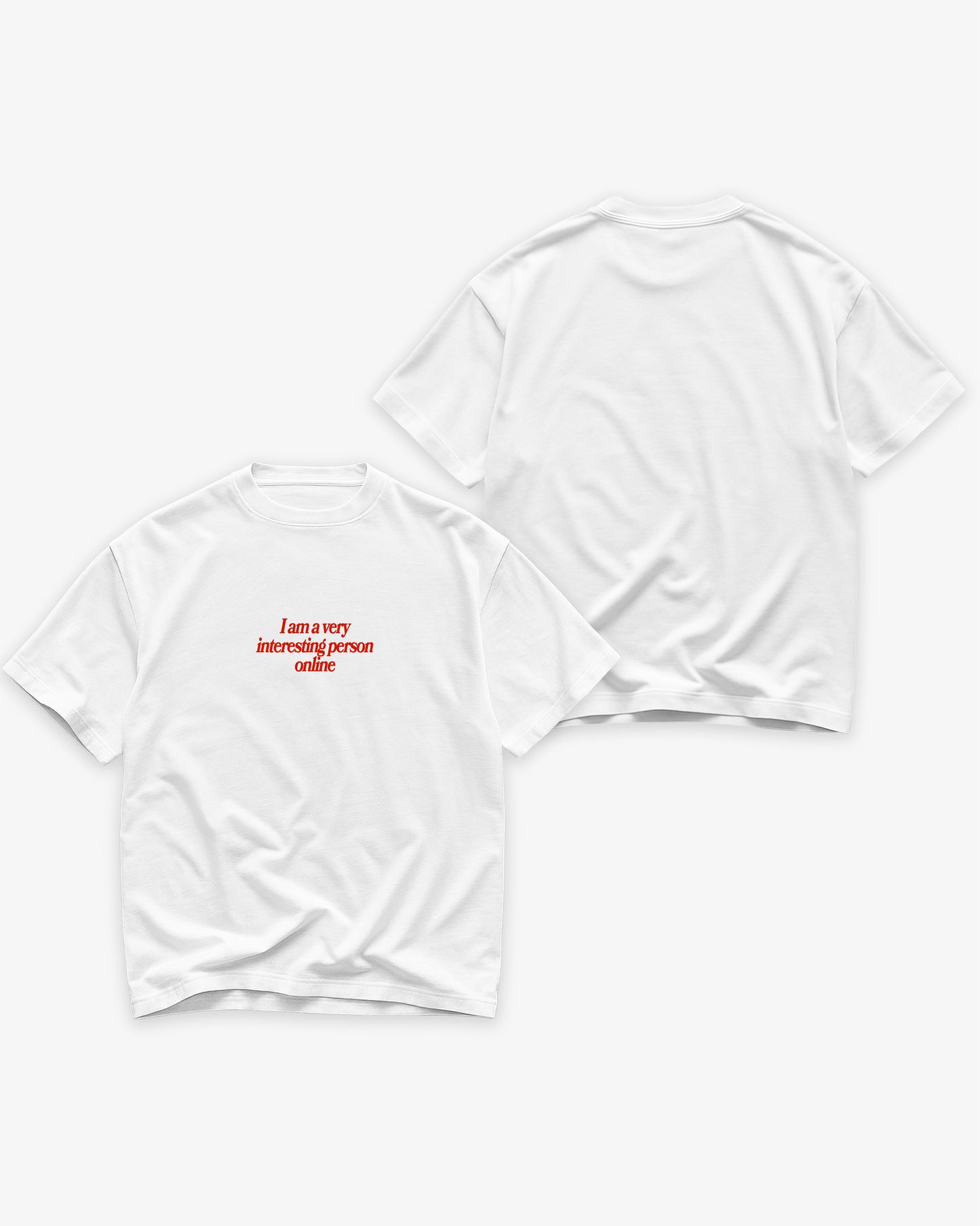 Heavy Oversized Tee - Interesting Person Online