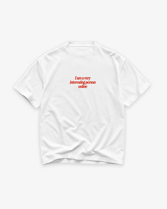 Heavy Oversized Tee - Interesting Person Online