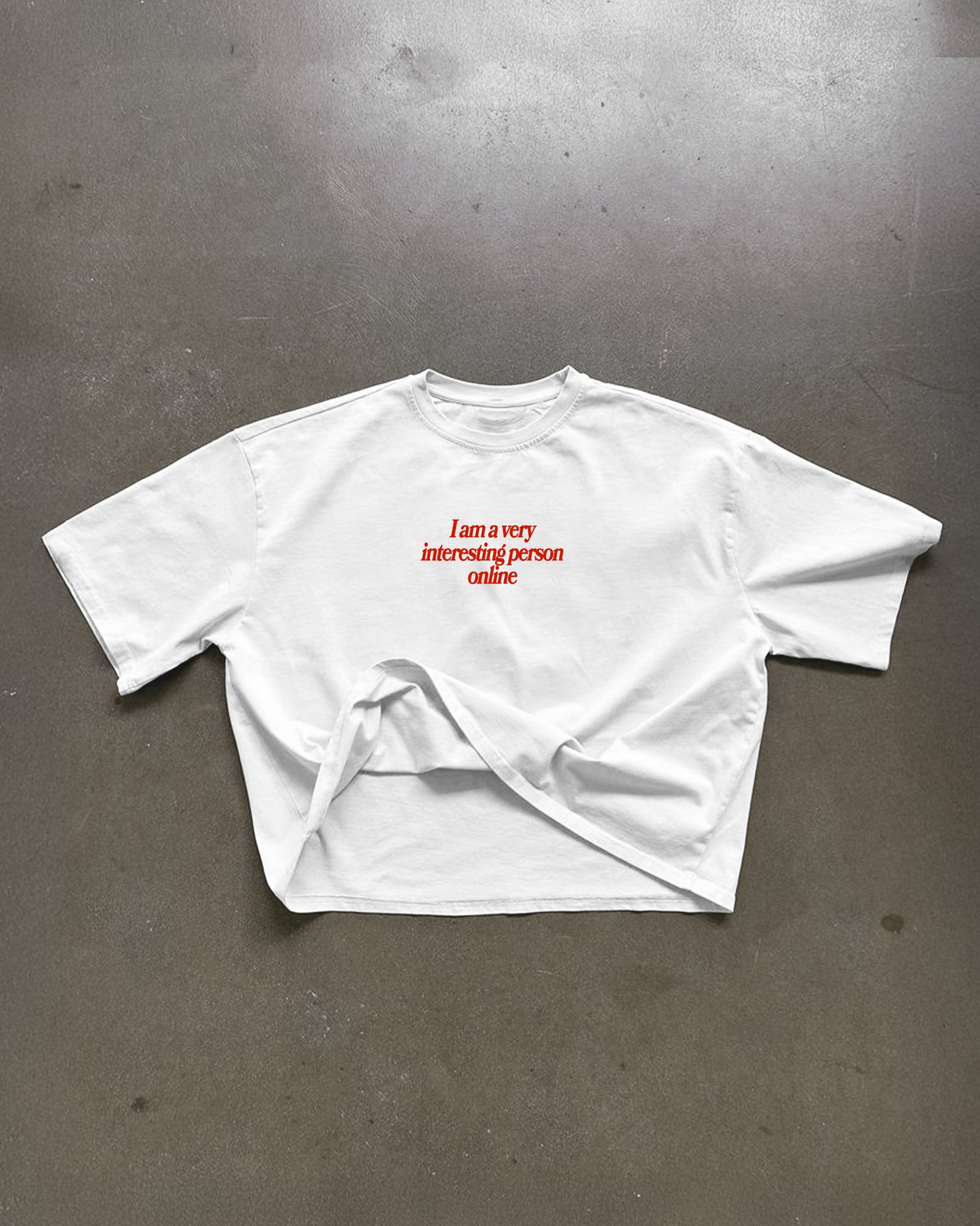 Heavy Oversized Tee - Interesting Person Online