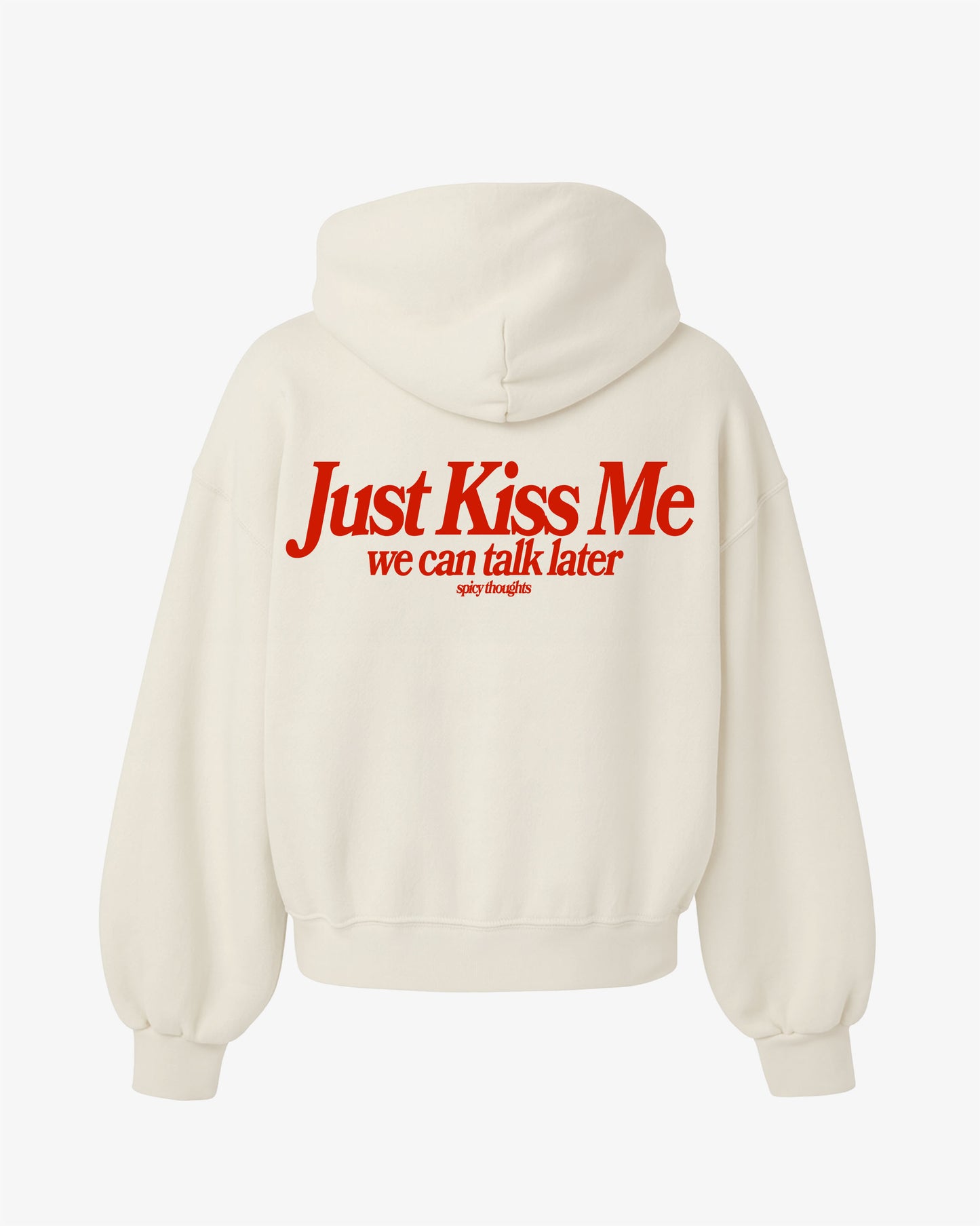 Oversized Hoodie Black - Just Kiss Me