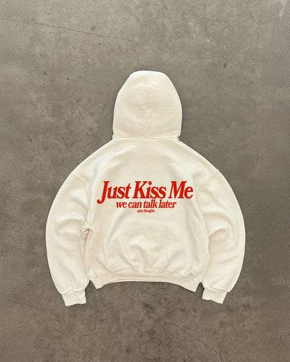 Oversized Hoodie Black - Just Kiss Me