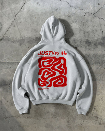 Oversized Hoodie - Just Kiss Me we can talk later about the chaos