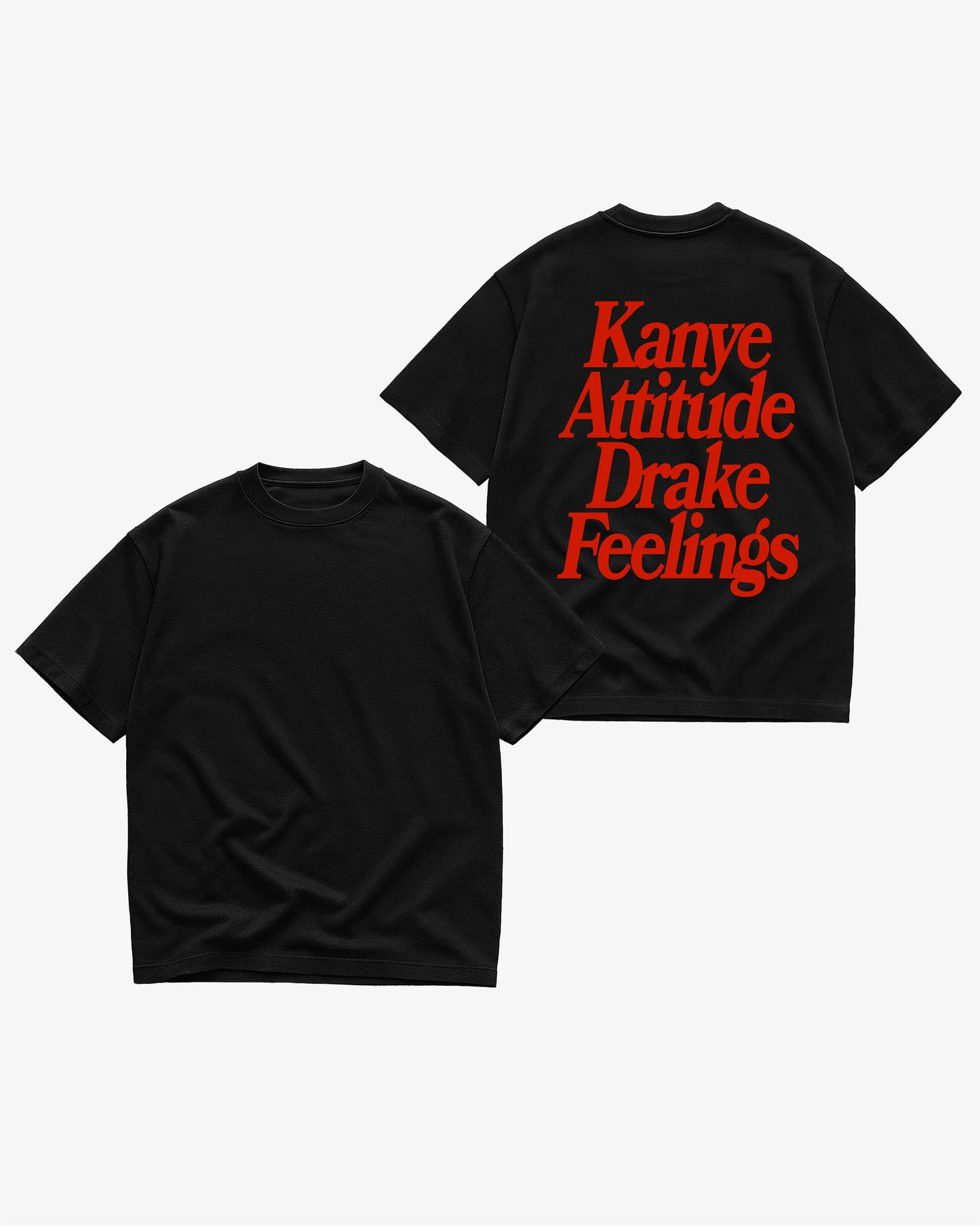 Heavy Oversized Tee - Kanye x Drake