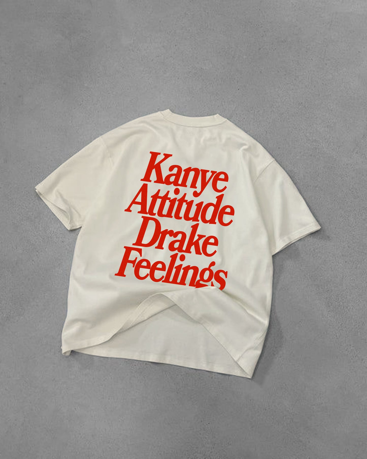 Heavy Oversized Tee - Kanye x Drake