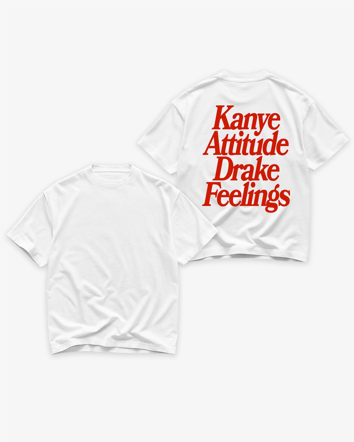 Heavy Oversized Tee - Kanye x Drake
