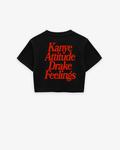 Oversize Cropped Tee - Kanye x Drake