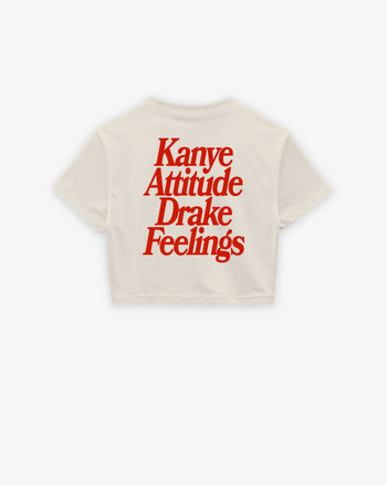 Oversize Cropped Tee - Kanye x Drake