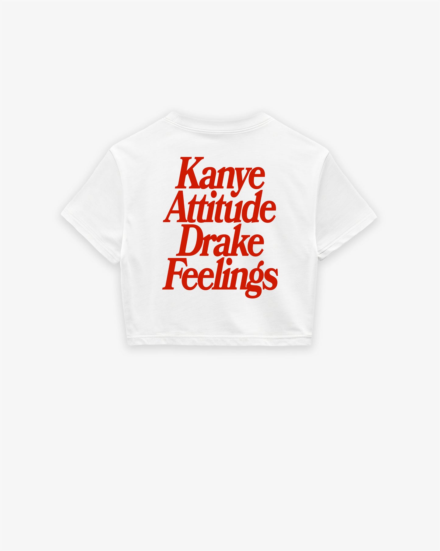 Oversize Cropped Tee - Kanye x Drake