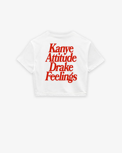 Oversize Cropped Tee - Kanye x Drake