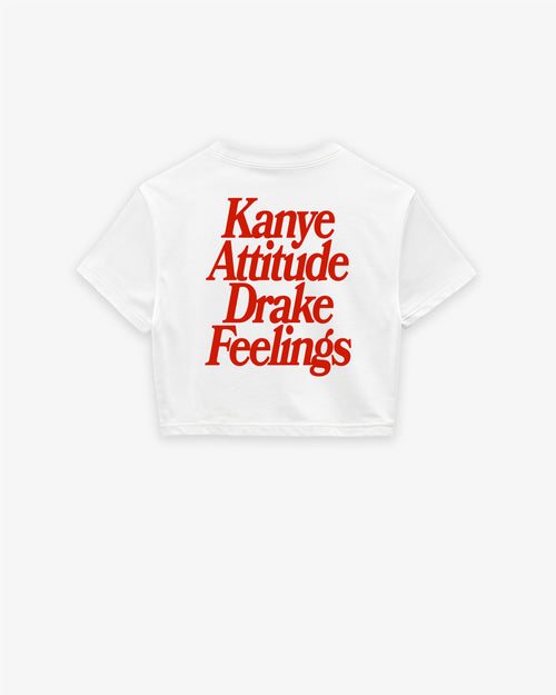 Oversize Cropped Tee - Kanye x Drake